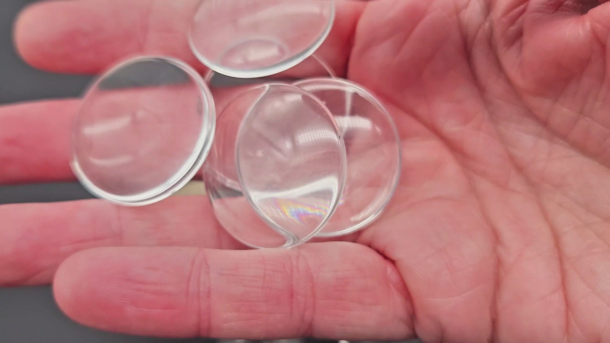 10 cabochons en verre 30mm