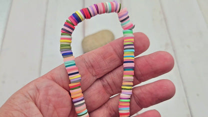 350 perles heishi multicolores 6mm