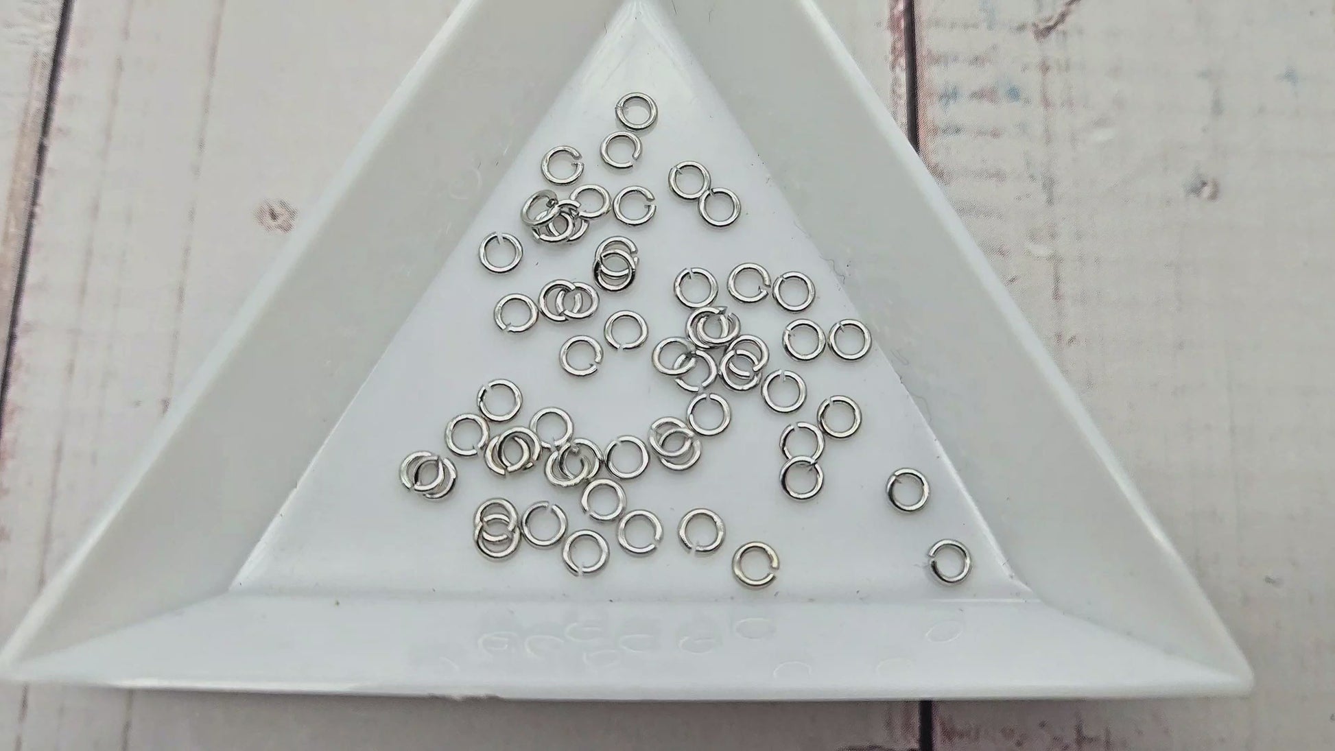 50 anneaux de jonction 3mm argent platine