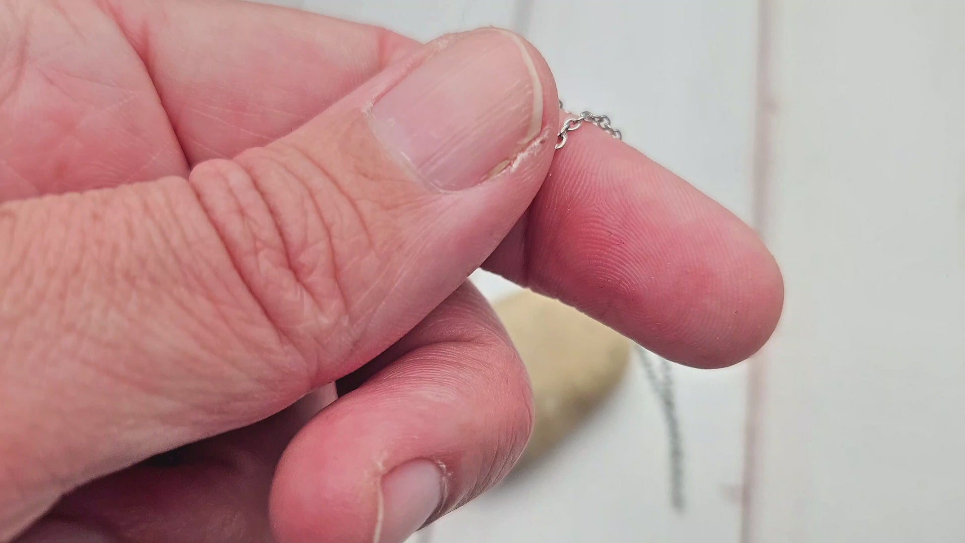 Chaîne maille forçat, 5m, acier inoxydable 2x1,5mm