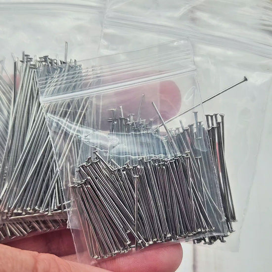 400 tiges à têtes plates acier inoxydable - 4 tailles différentes