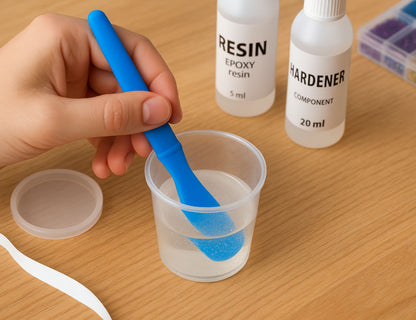 Spatule de mélange pour résine 